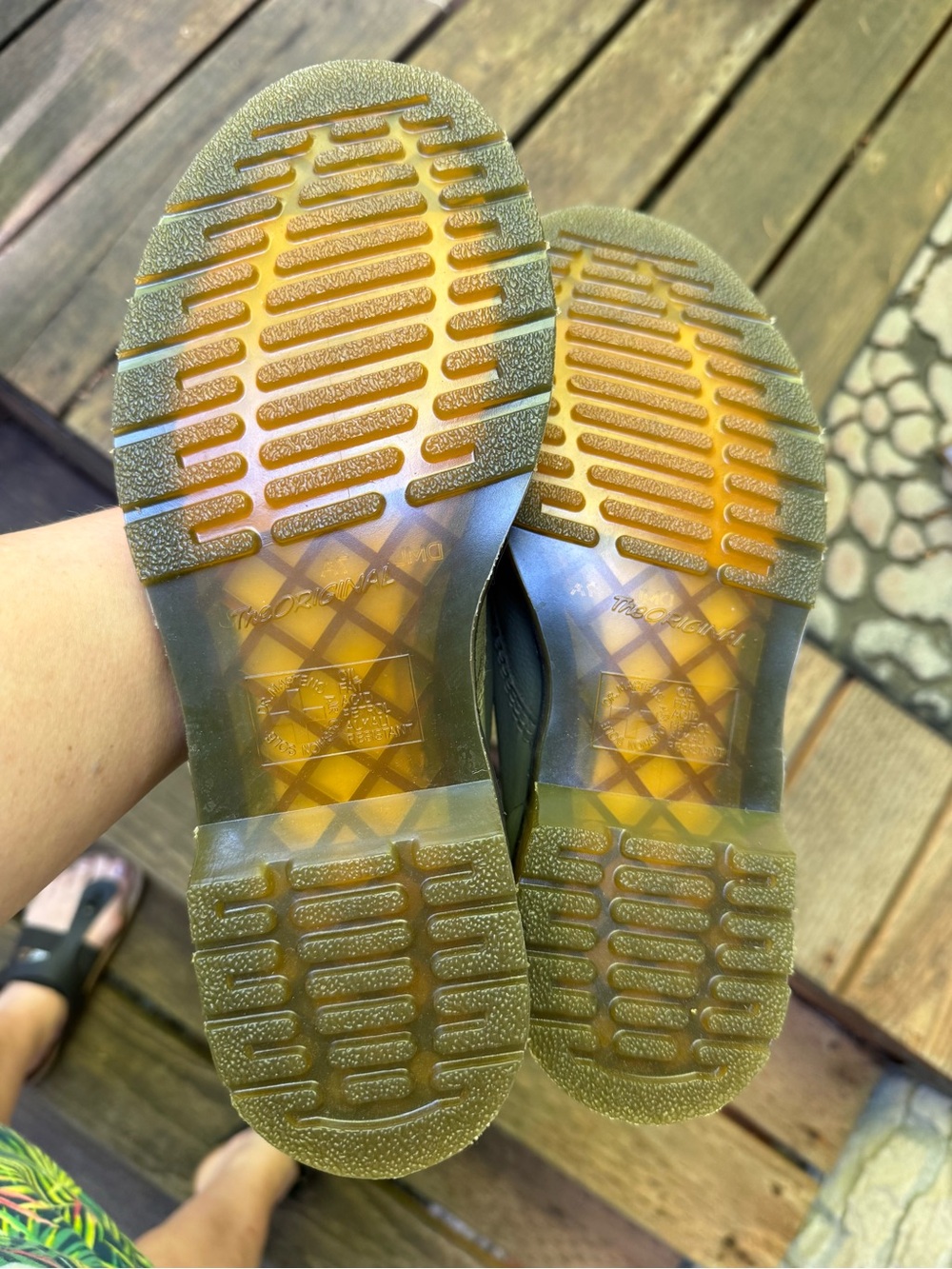 Dr. Martens 1460 Pascal Muted Olive 8-eye boot UK7 US9 EUC discontinued - Picture 5 of 6